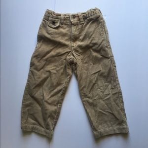Gap tan boys corduroy pants GUC Adjustable waist - Size 4T